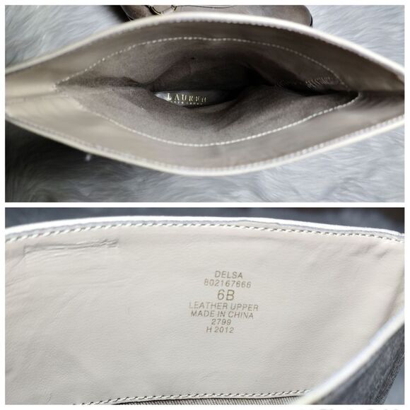 NWOB|Ralph Lauren Delsa Taupe Leather Heeled Riding Boots, 6 - Picture 10 of 10